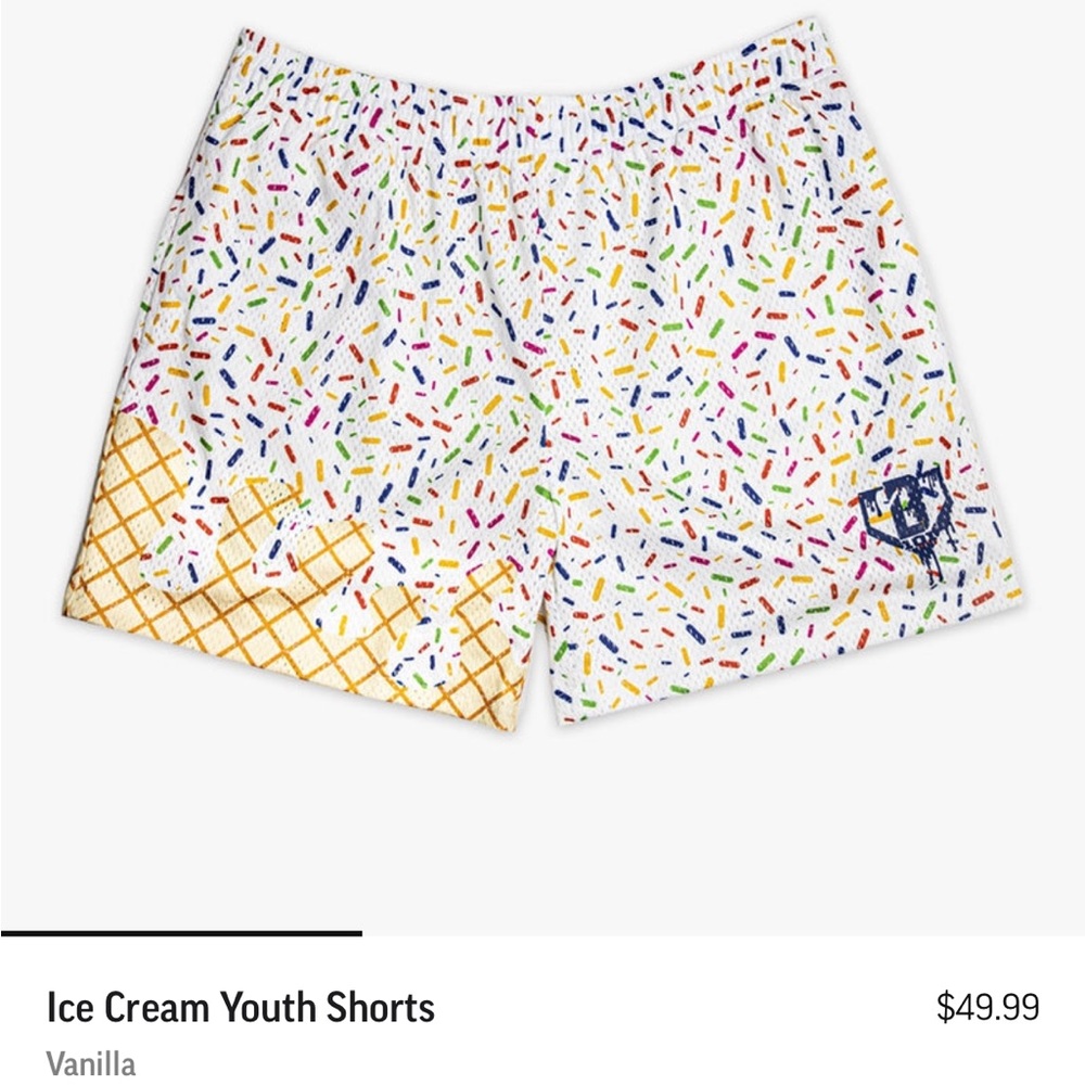 2 PAIR BUNDLE baseball lifestyle Youth Shorts Small